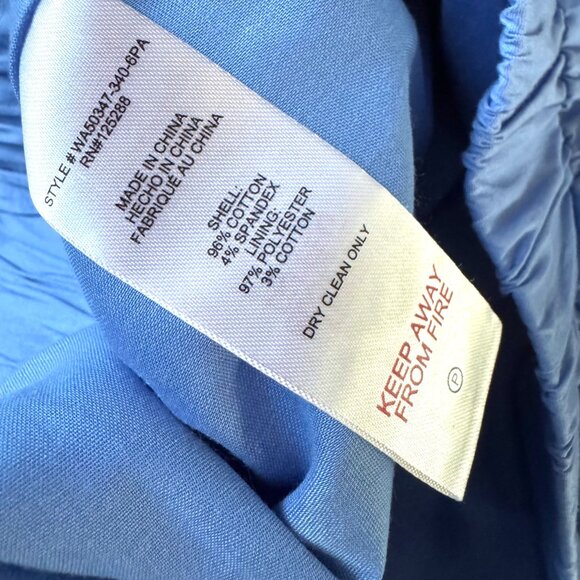 Jason Wu Blue 2-PC Rhinestone Embellished Cotton Button Shirt & Shorts Set S - Picture 7 of 9